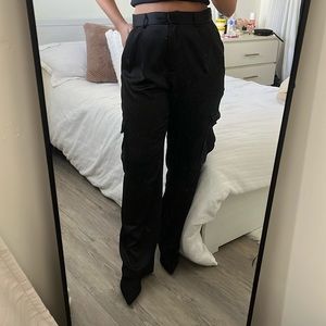 Satin Cargo Pants size 8